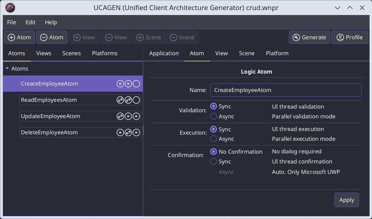 UI. Atoms